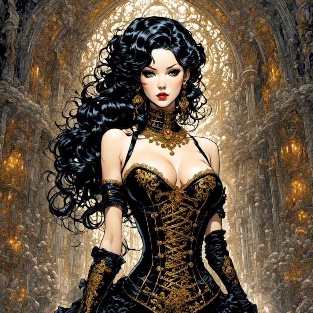 Gothic Horror Manga: Woman Deciphers Crypt Prophecy