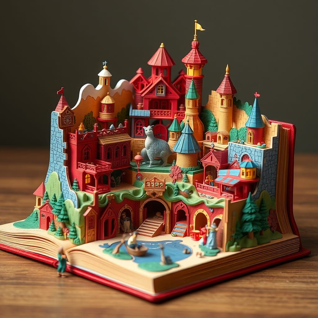 Enchanting 3D Pop-Up Book Art