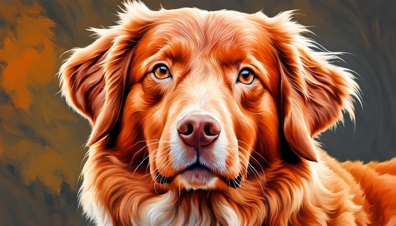 Hyper Realistic Nova Scotia Duck Tolling Retriever with Fine...