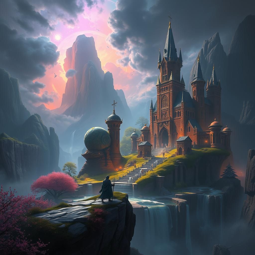 Fantasy Splash Screen in 8K Resolution