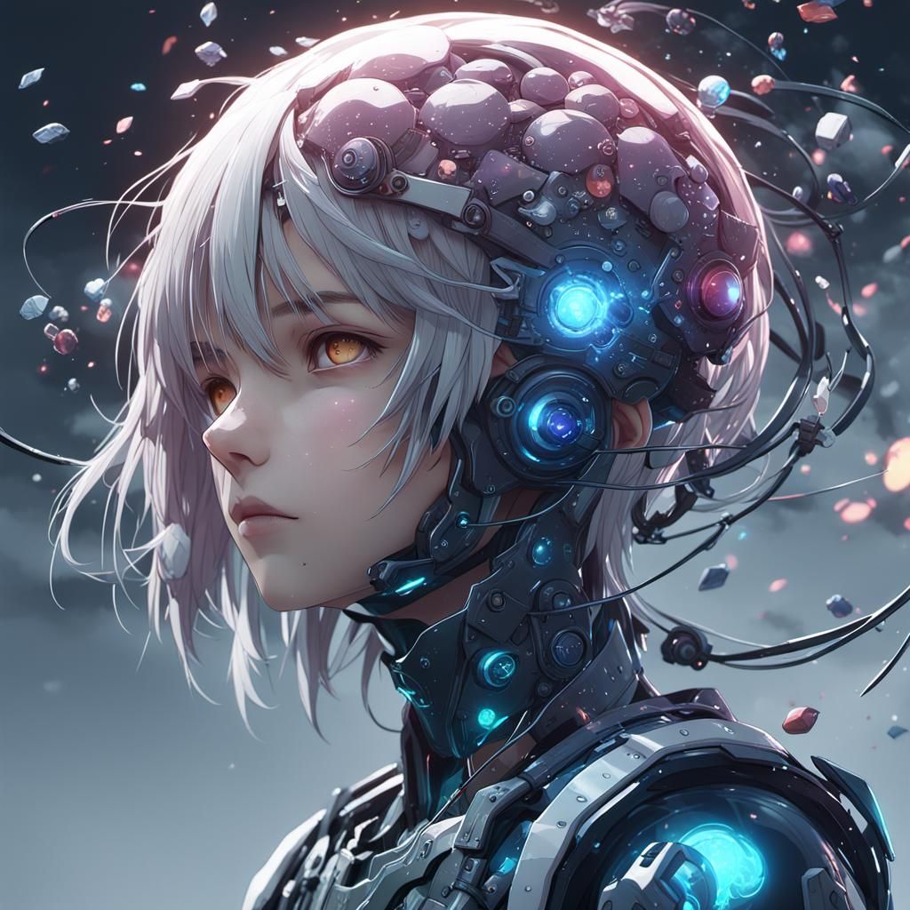 Detailed 3D Anime Art Inspired by WLOP