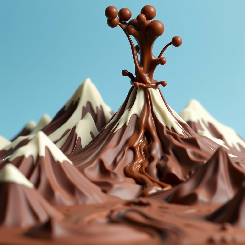 Chocolate Mountain Volcano Landscape
