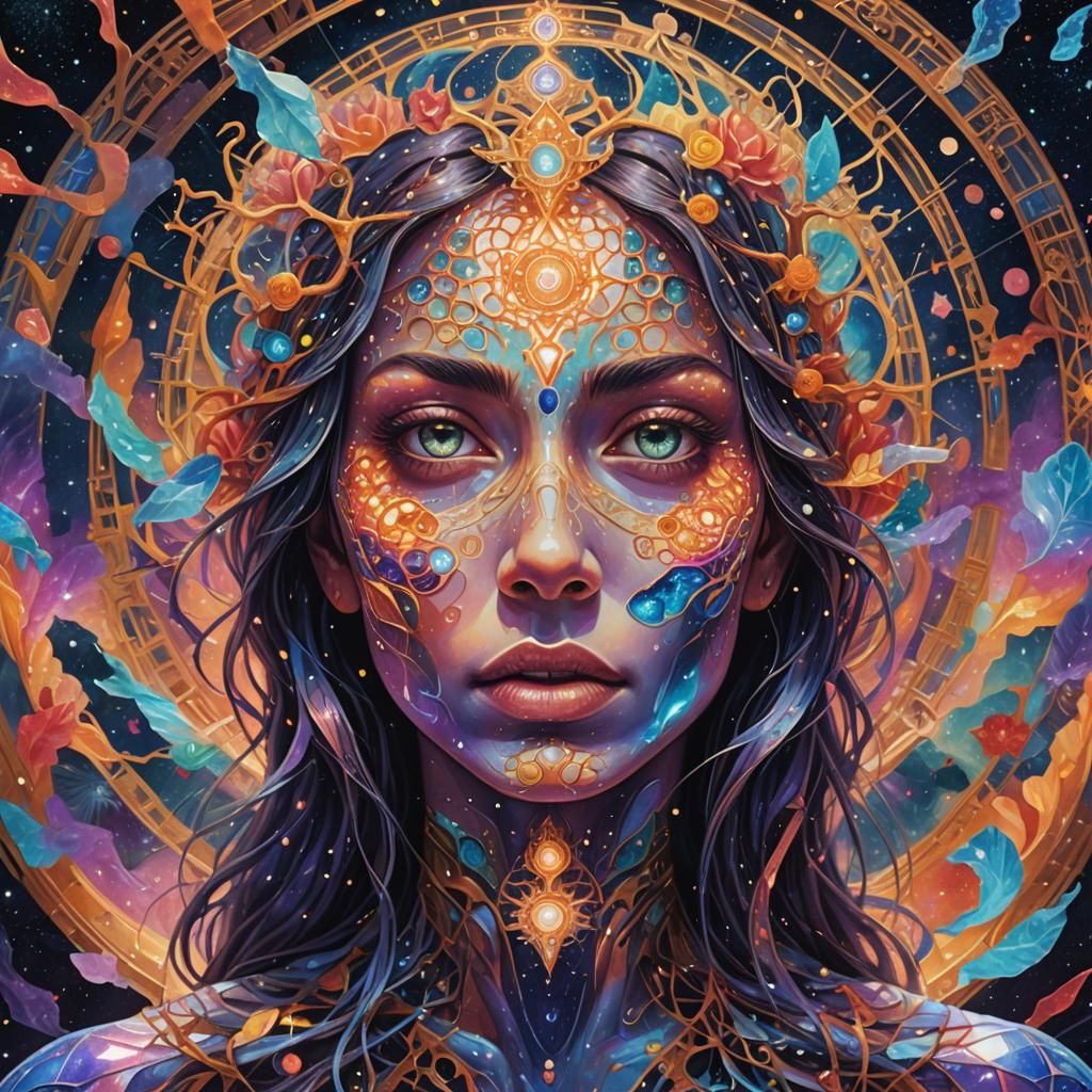 Holographic Cosmic Art: Releasing Pain Through Self-Love