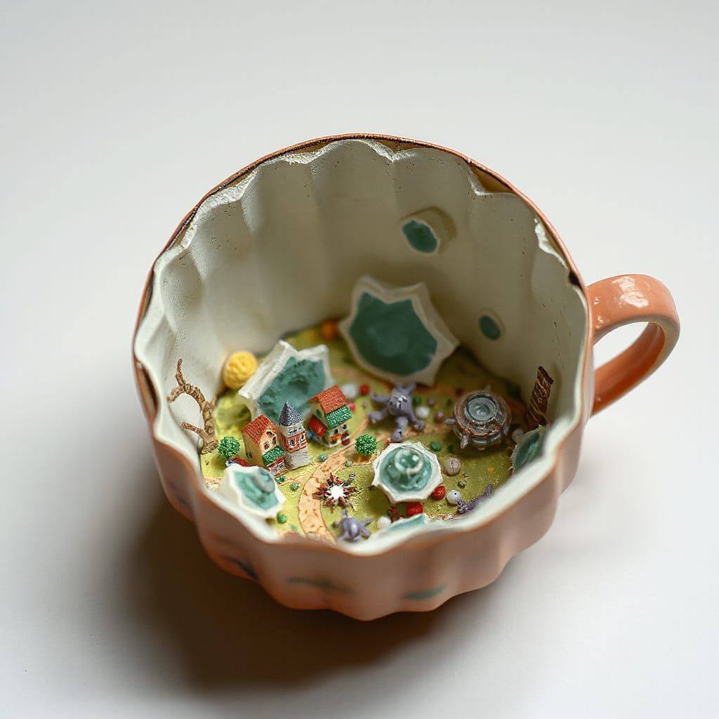 Miniature Cellular City in a Teacup