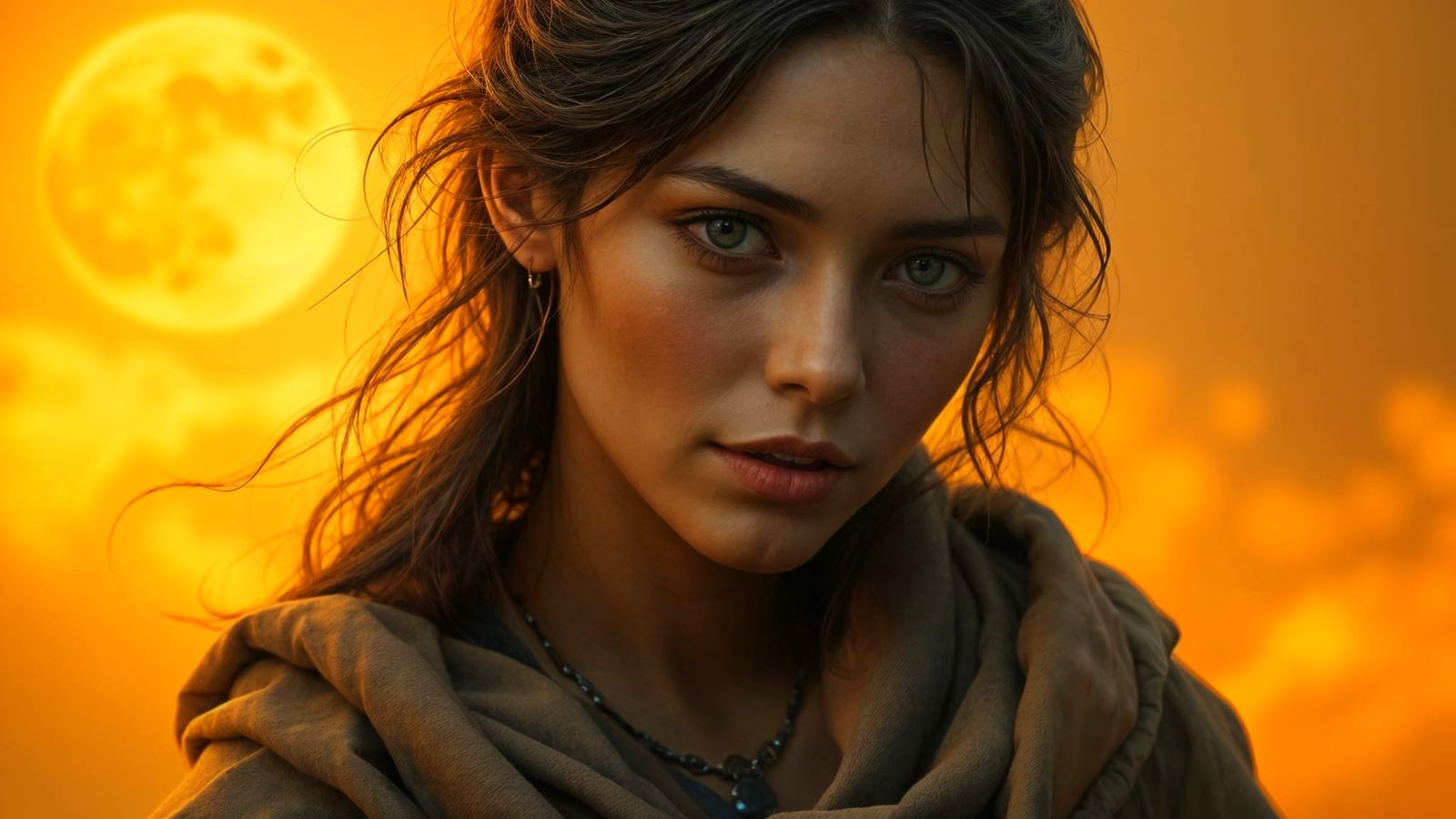 A Miner's Lady in a Whimsical Portrait