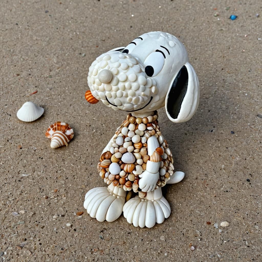 Seashell Snoopy: A Unique Coastal Creation