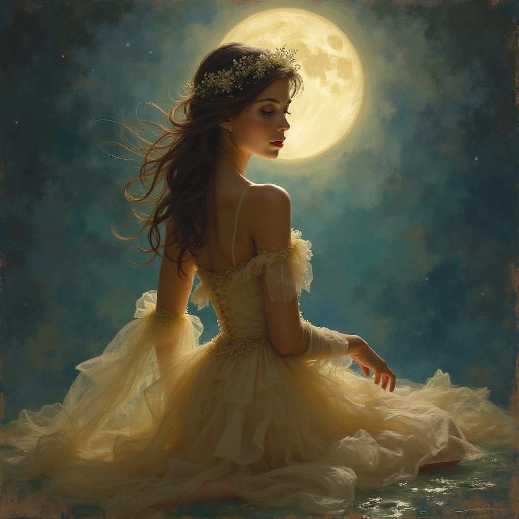 Moonlit Chiffon Beauty