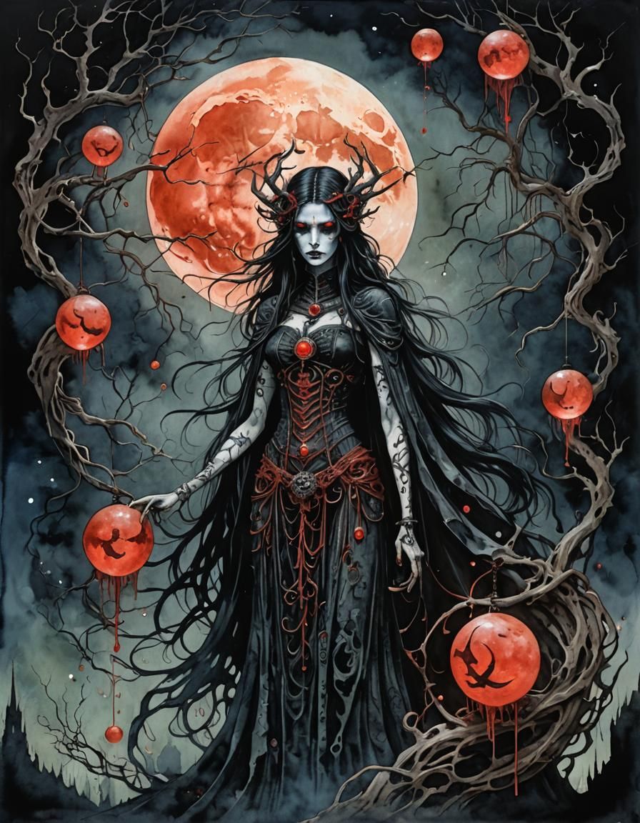 Quella, goddess of the Blood Moon