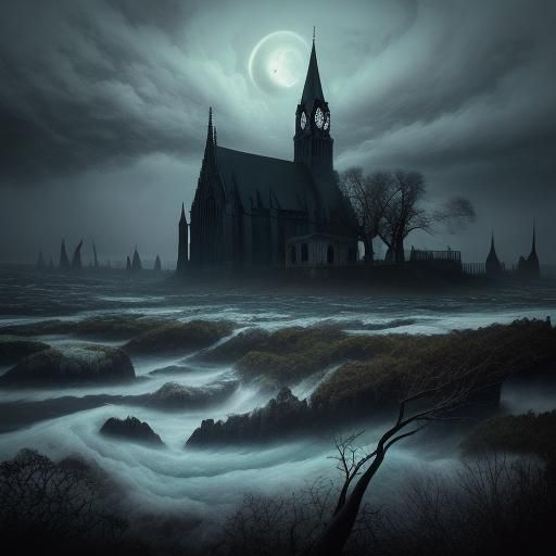 Glacier Waves, Spooky Garden, and Gothic Architecture