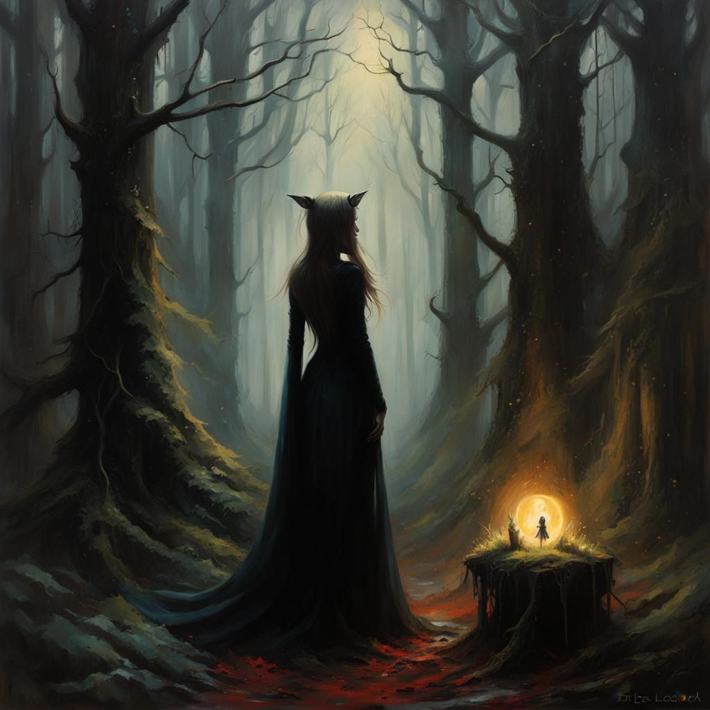 Eldritch Fairy Forest: A Magical Fantasy Scene