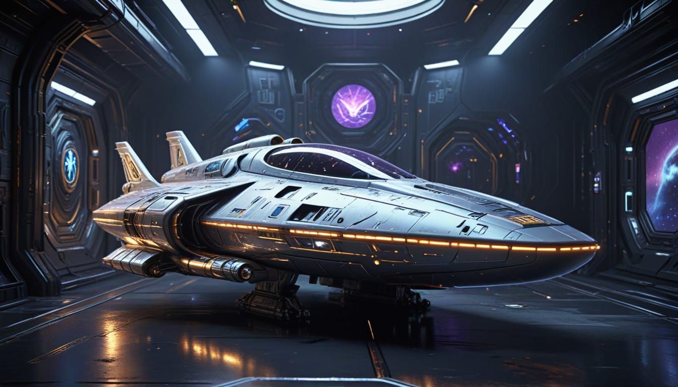 Regal Couple Embarks on Futuristic Odyssey in Luxurious Spac...