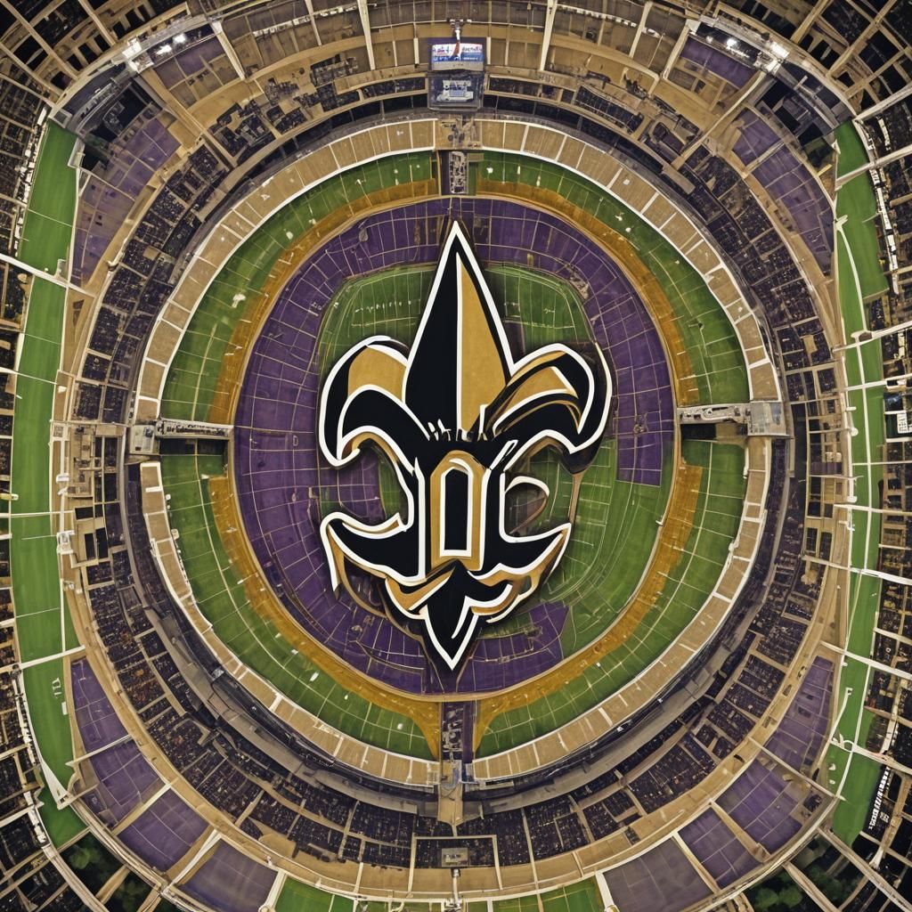 New Orleans Saints Superdome: Baroque Grandeur