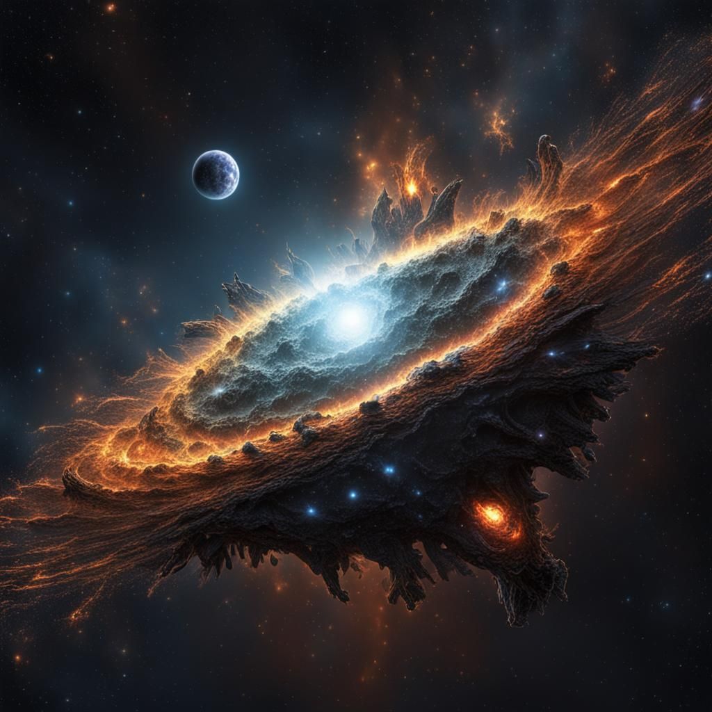 Hyperdetailed 8k Image of a Star's Death