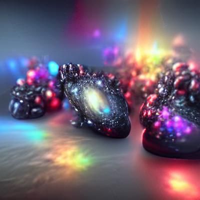 Galaxies 8K 3D 8k resolution beautiful VRay volumetric light...