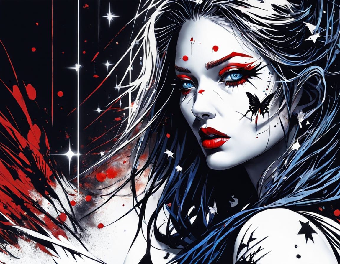 Cyberpunk Goddess in Chaos