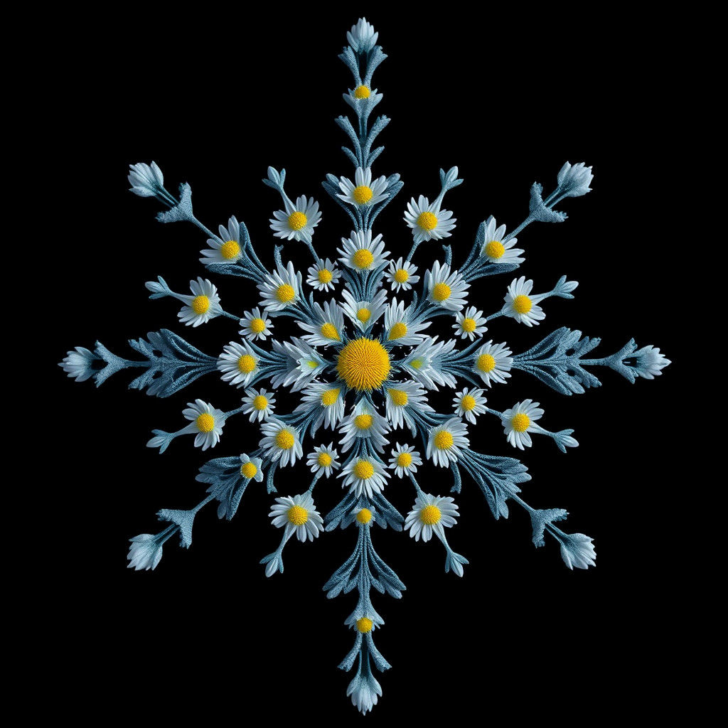 Daisy Snowflake: Fantasy Concept Art in 8K