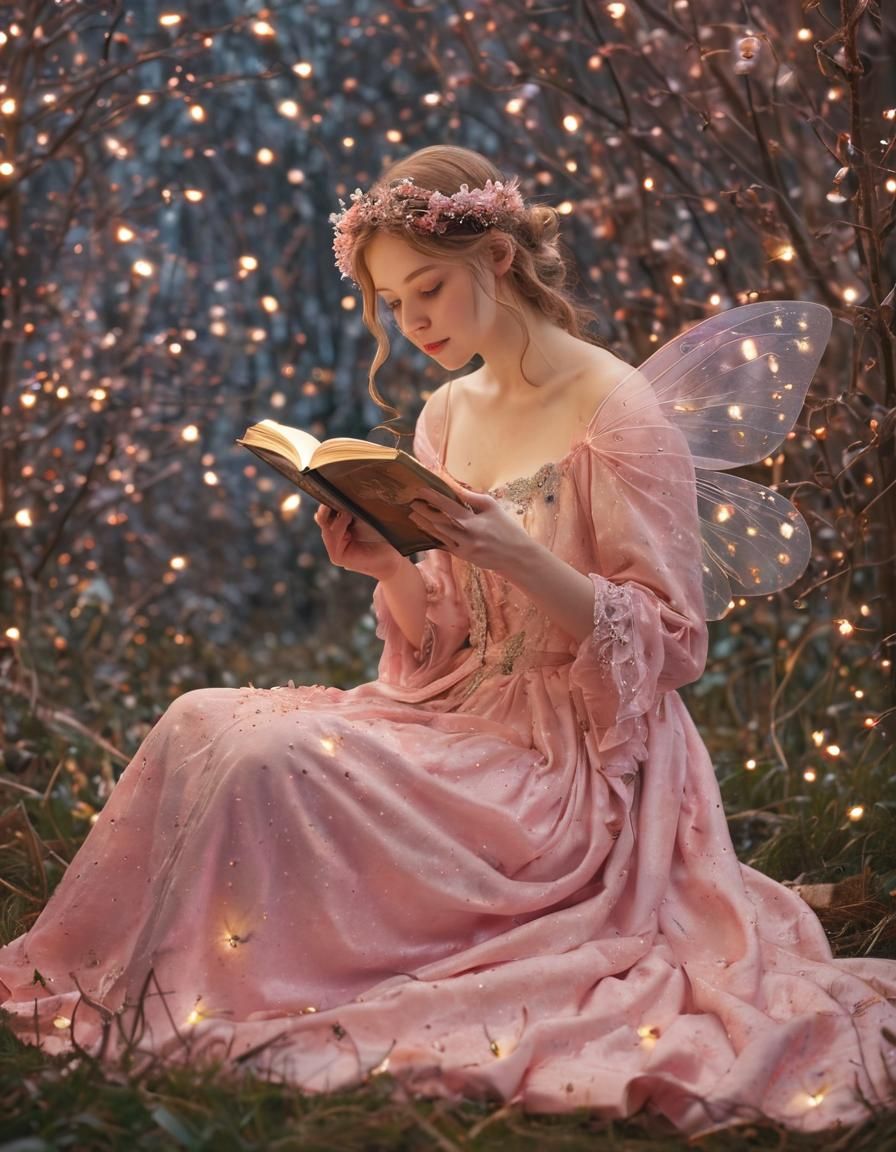 Whimsical Fairy in Pastel Wonderland