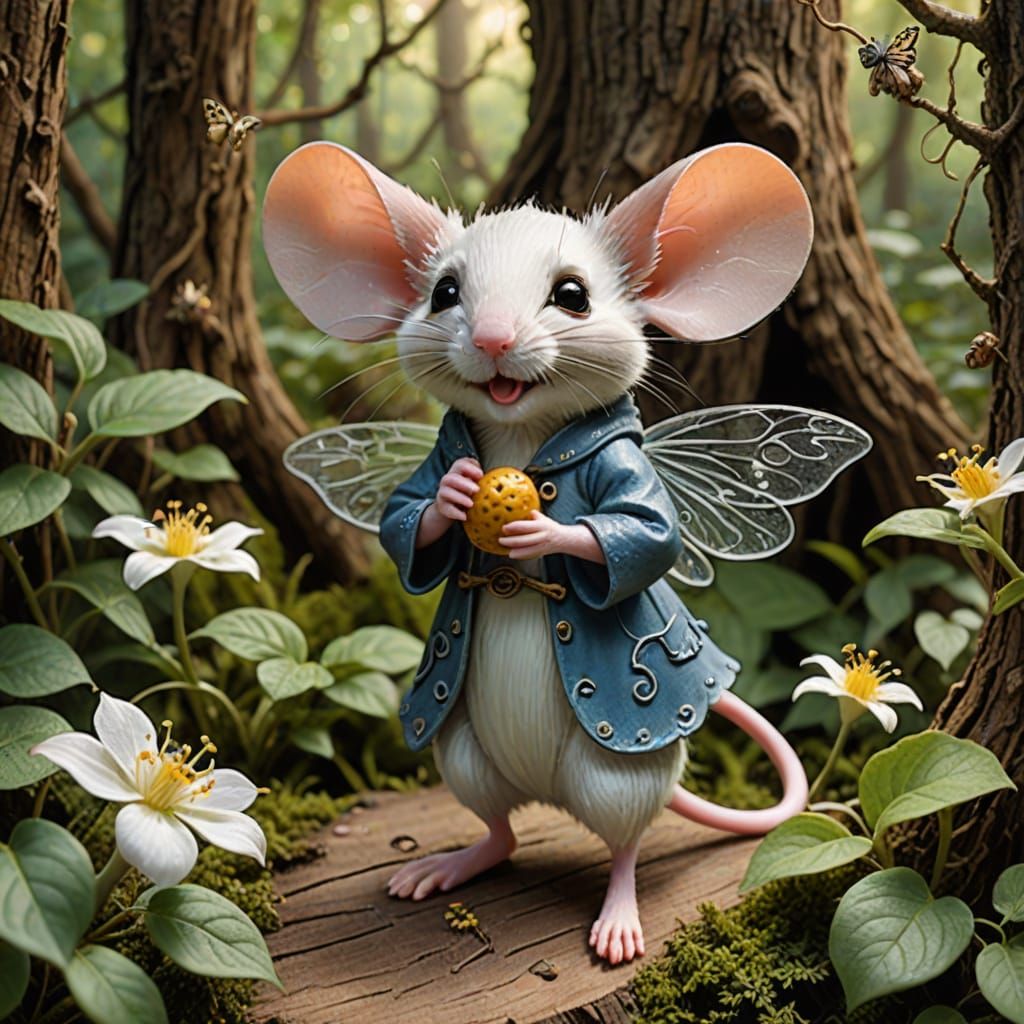 Whimsical Woodland Fairy in Bloom