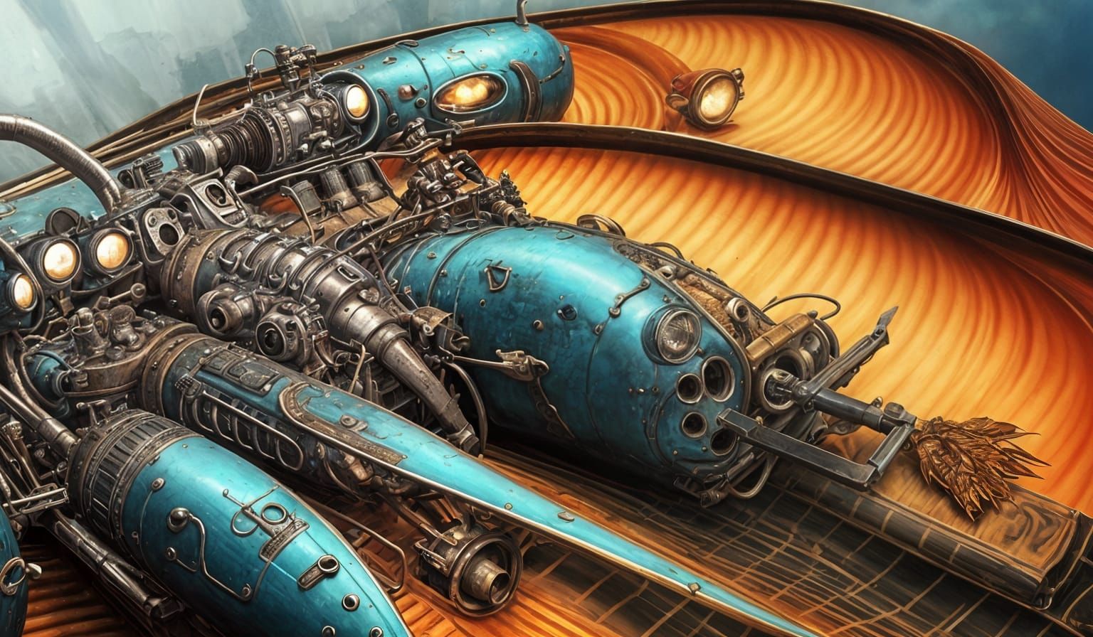 Breathtaking Luxury Vehicles in Hyperreal Painting