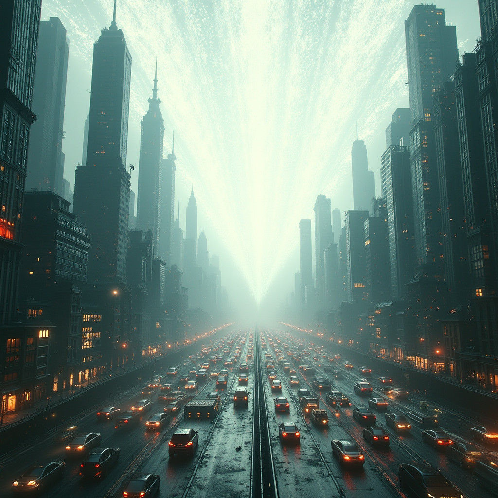 Metropolis in Chaos: The Approaching White Wall