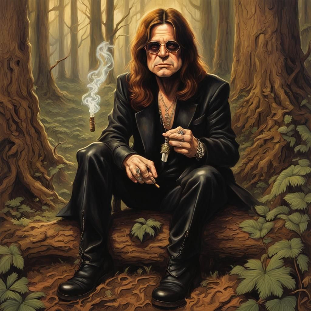 Ozzy Osbourne in Forest with Fairies, Sinister Art