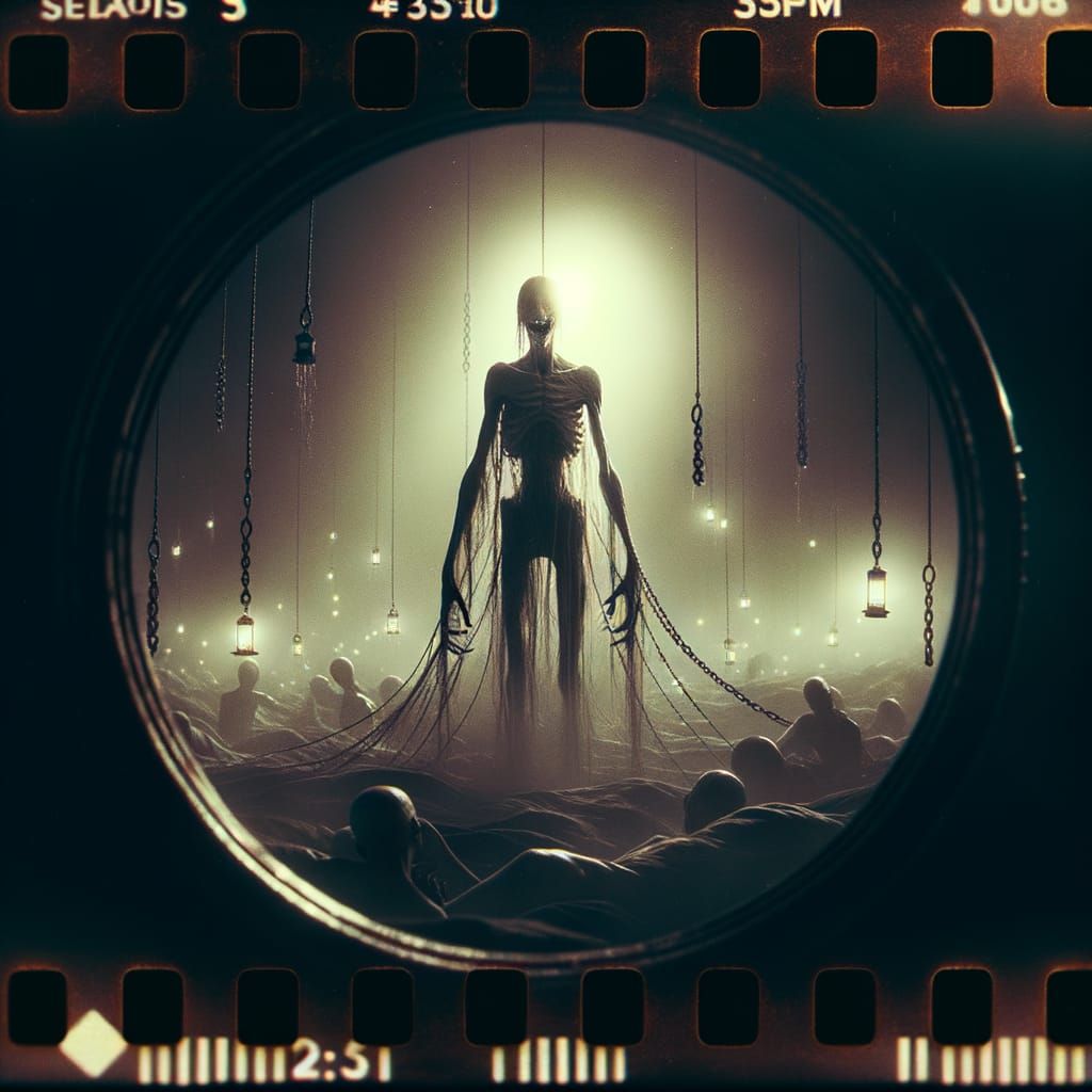 Haunting Sleep Paralysis Entity in Cinematic Style