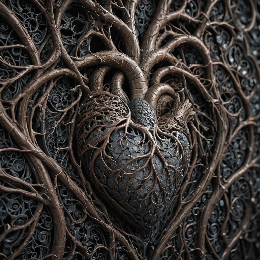 Hyperrealistic Boundary Of The Heart in HDR