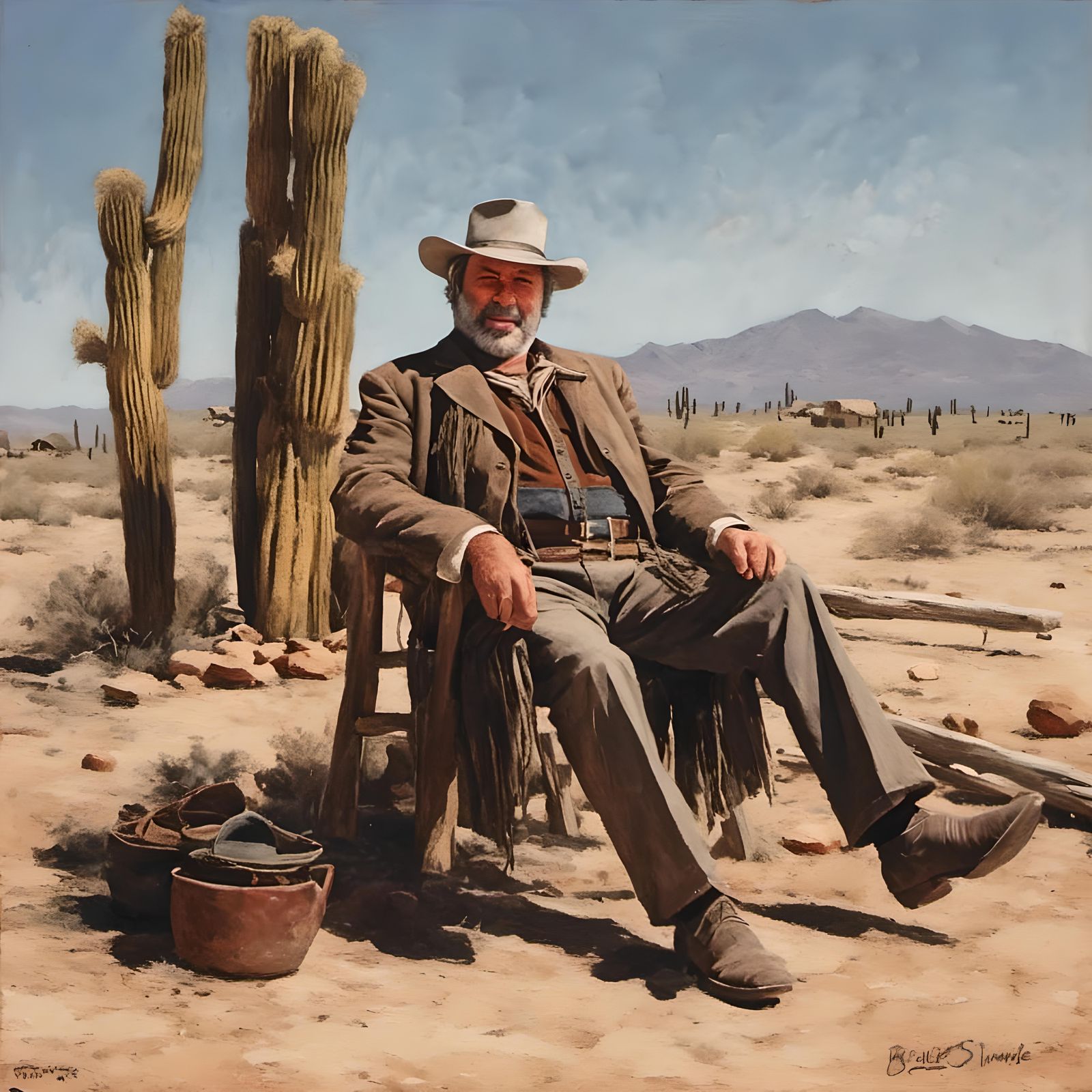 Cowboy in the Style of Clint Eastwood