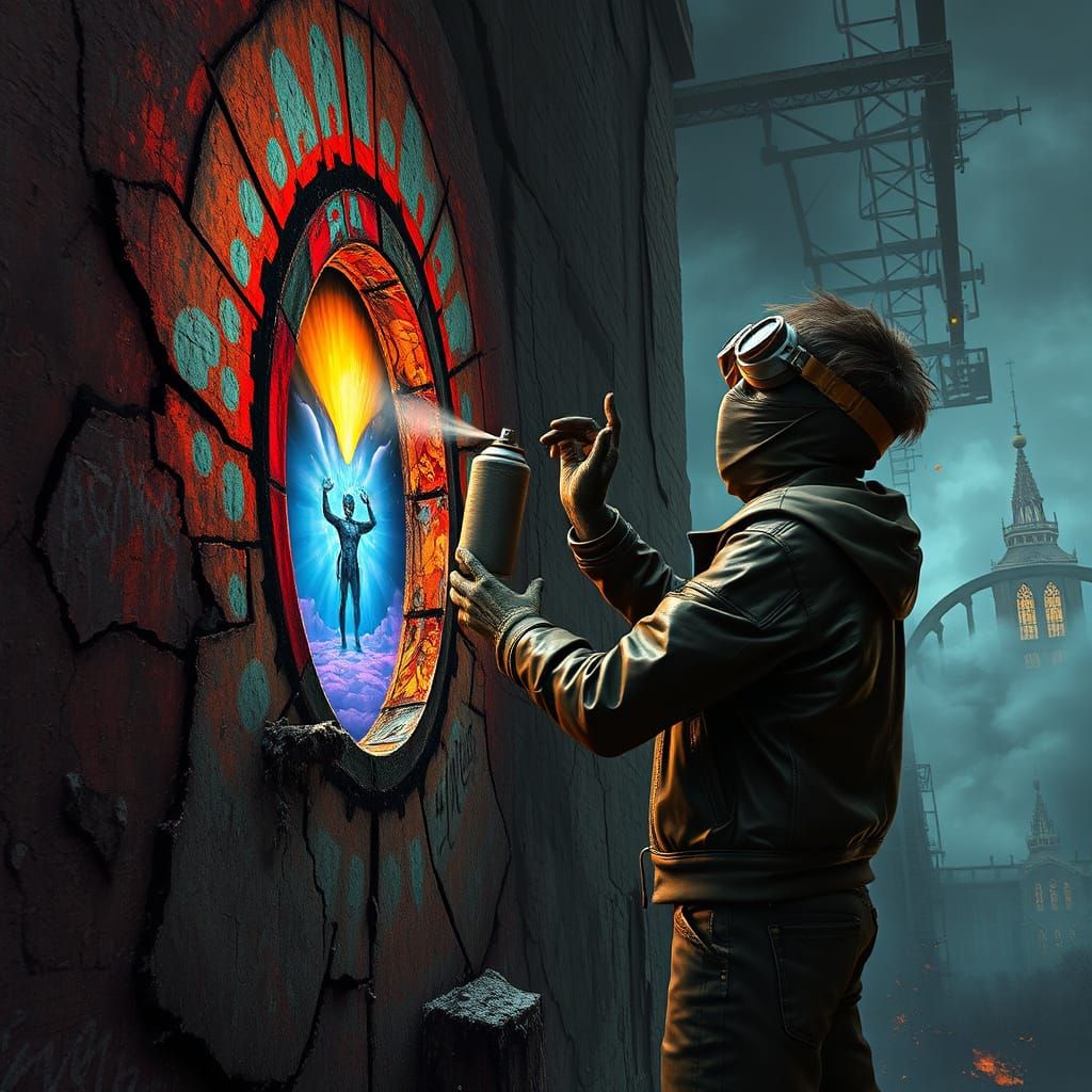 Scavenger Boy Opens Portal in Grungy City