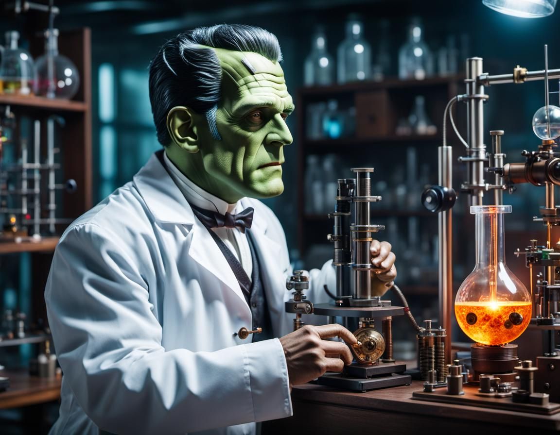 Dr. Frankenstein's Steampunk Physics Lab