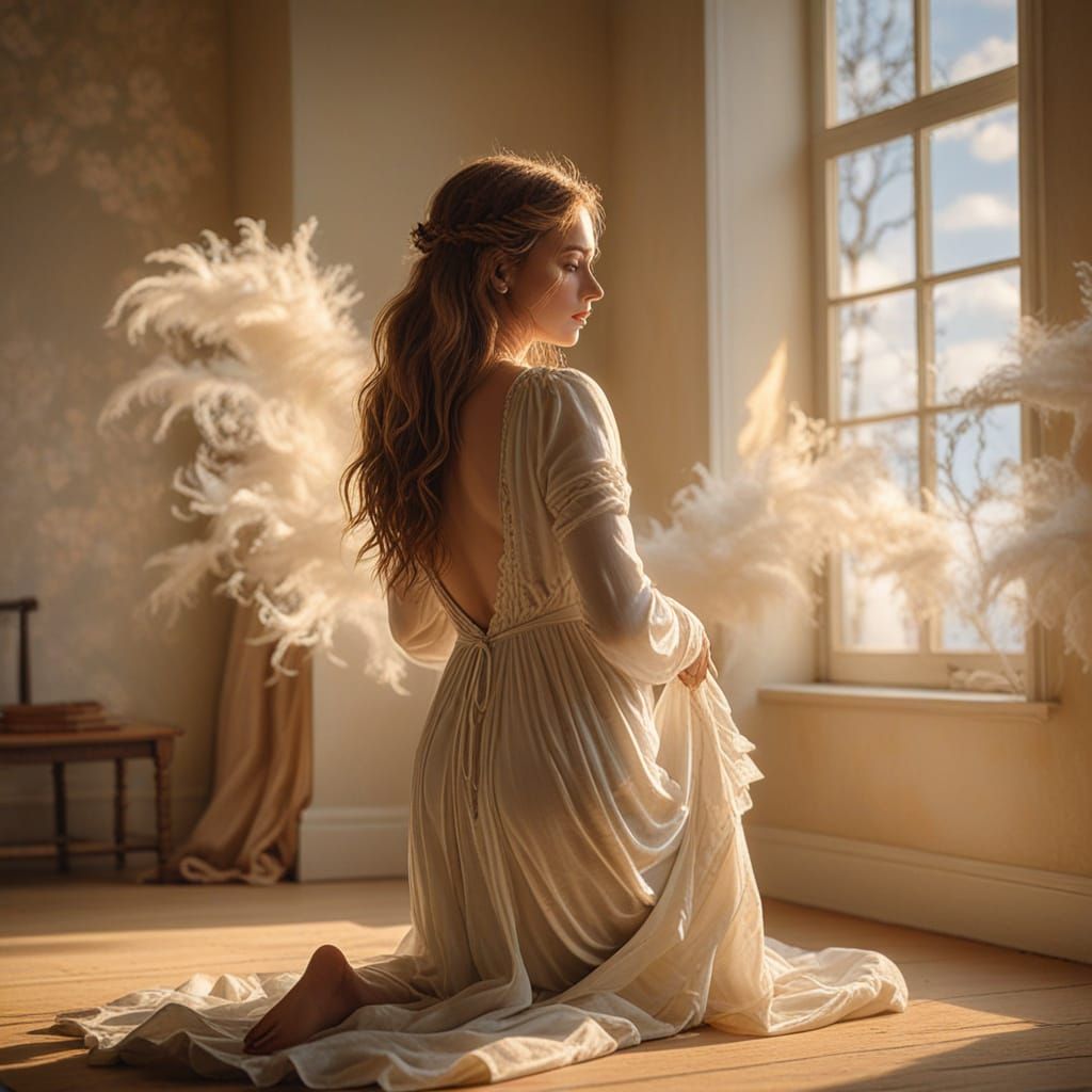 Serene Woman in Soft Focus Glory
