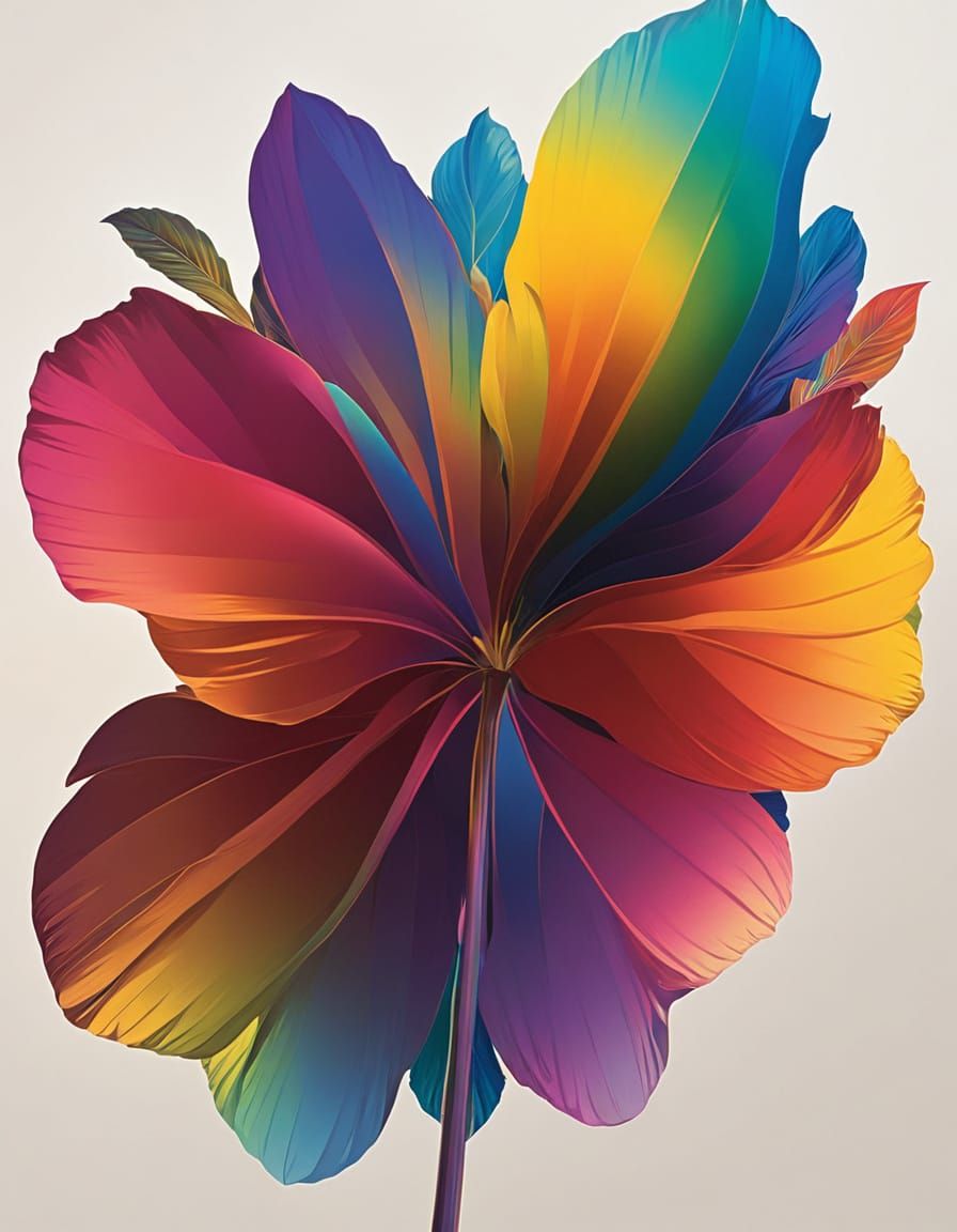 rainbow gradient, rayograph, retro aesthetic