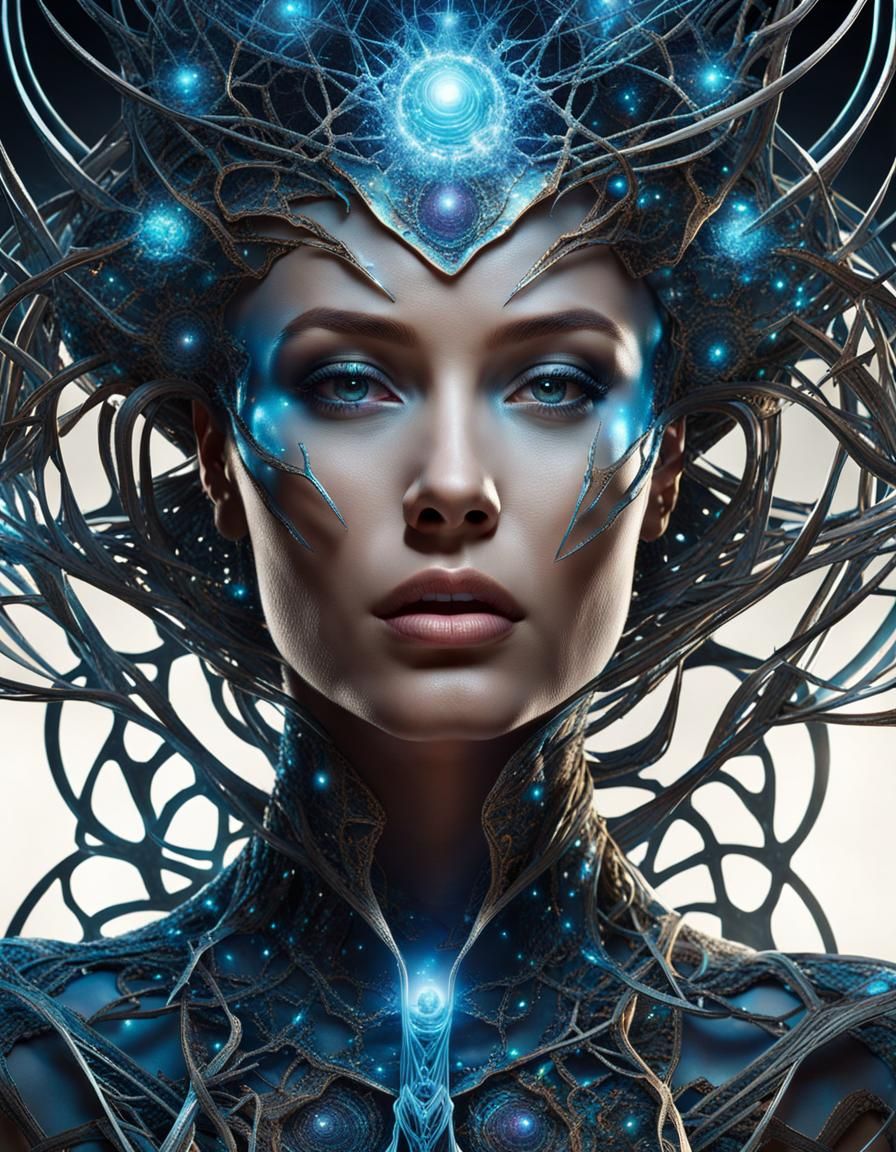 Woman as DNA Helix in Cosmic Void