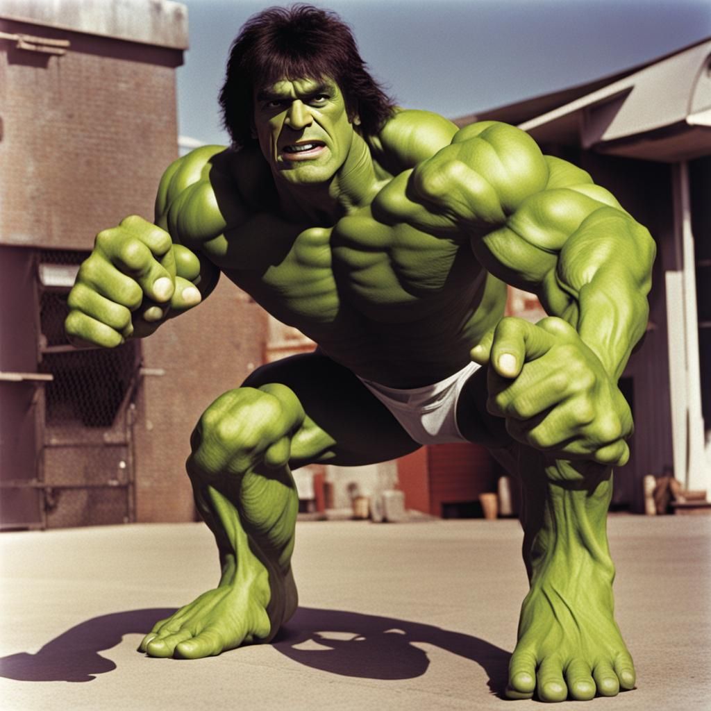 Hulk Hogan as The Incredible Hulk Mashup