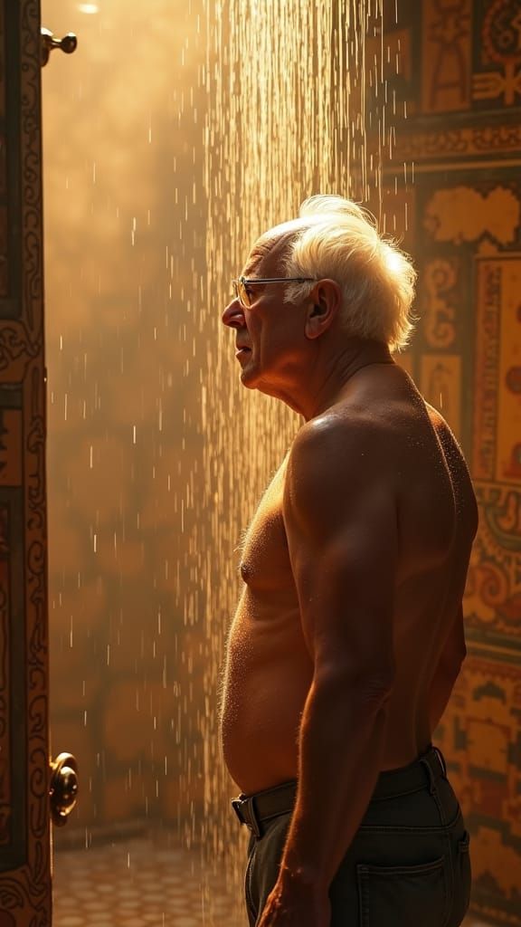 Bernie Sanders Showered in Mystical Light