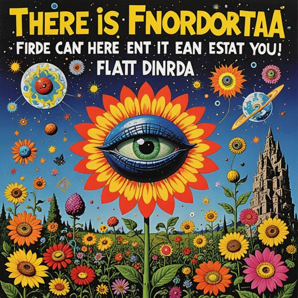 Psychedelic Dadaist Explosion of Color and Chaos