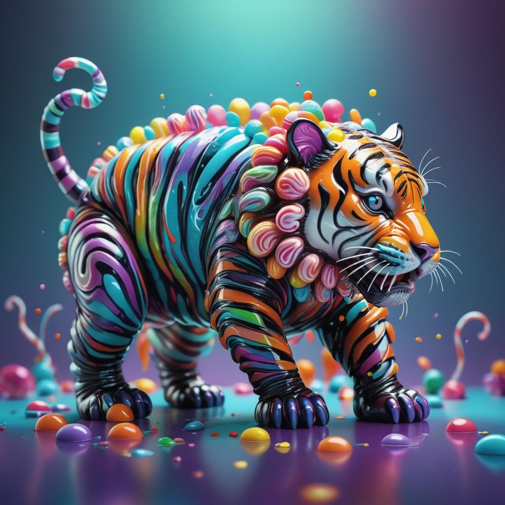 Surreal Composite Creature in Detailed Digital Art