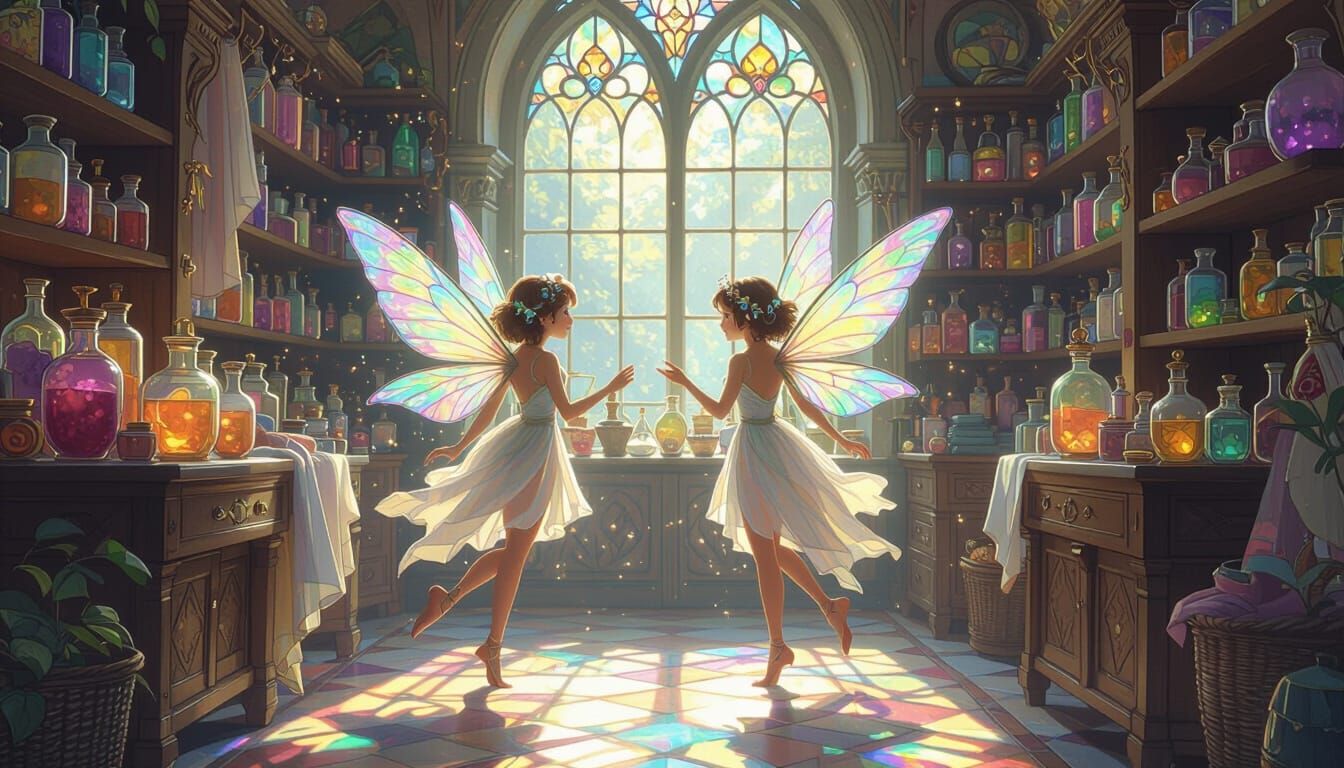 Ethereal Fairies in Enchanted Boutique