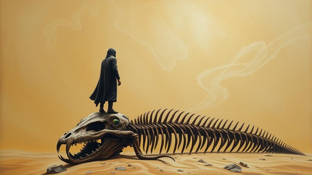 Dune-Inspired Surrealist Desert Landscape