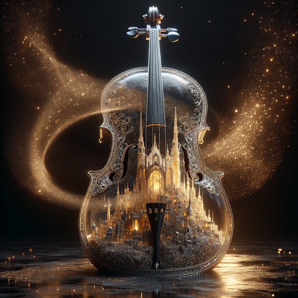Unusual magical cello