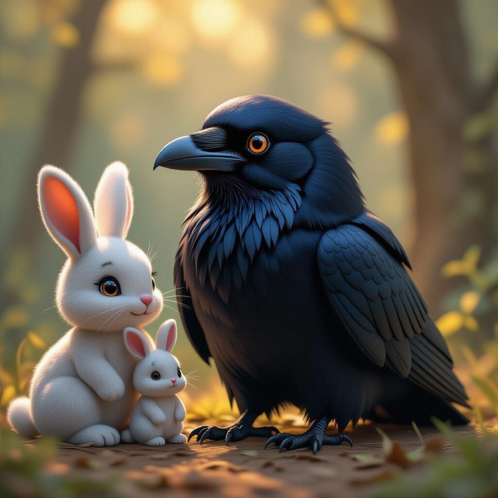 Stuffed Animal Friends in Hyperdetailed Concept Art