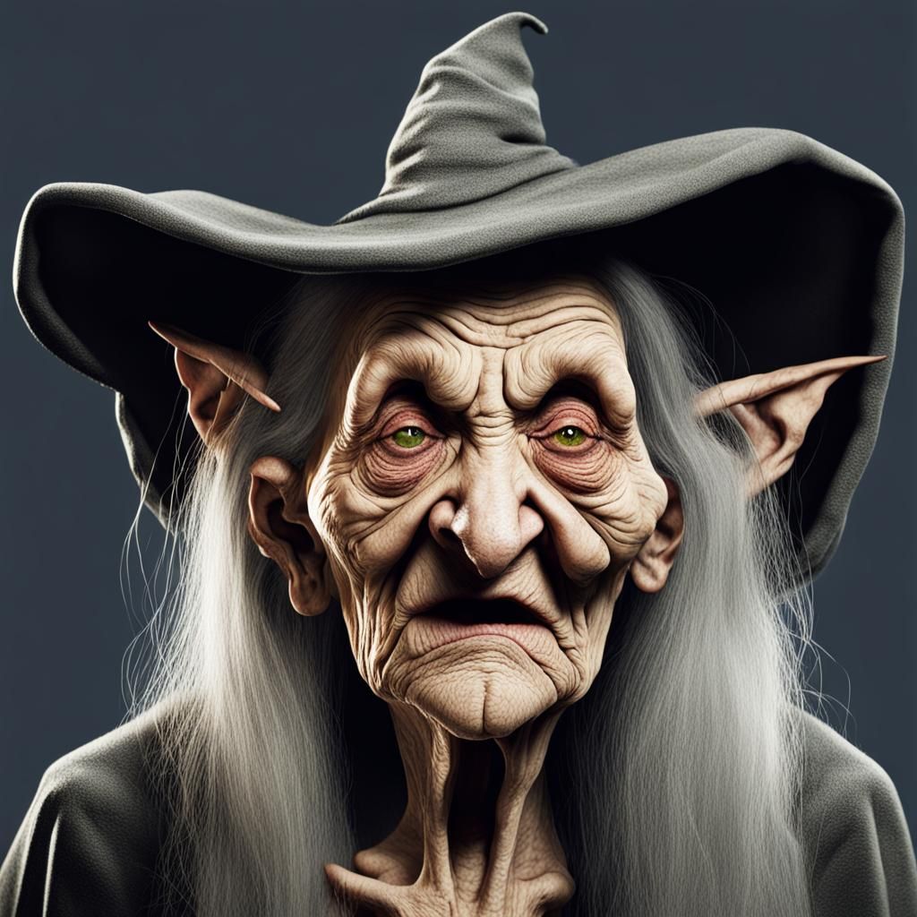 Image of an Old and Ugly Witch