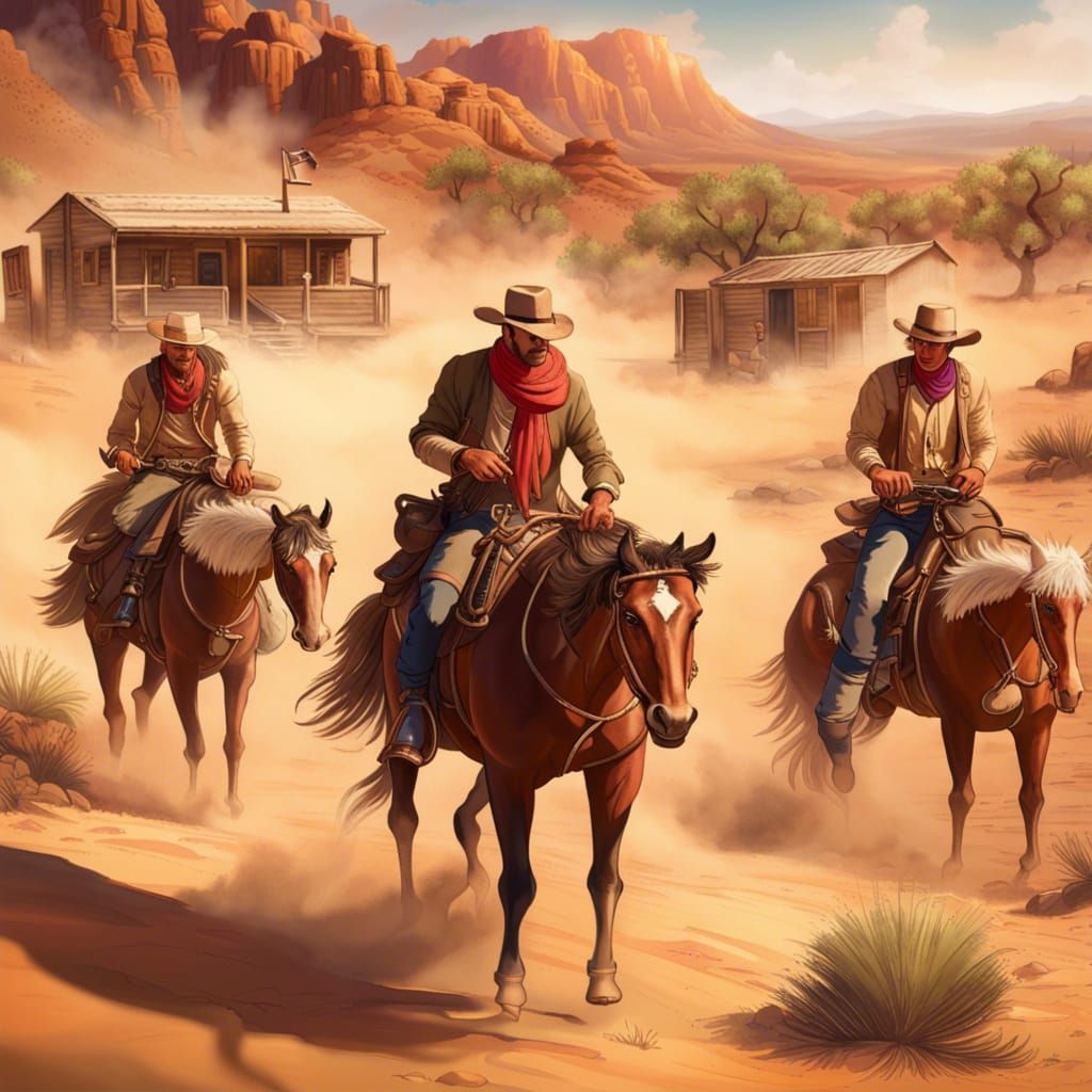 Cowboys in the Wild West: Desert Adventures
