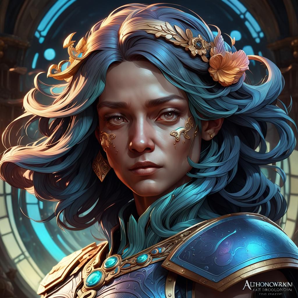 Detailed Portrait with Dynamic Lighting in Artgerm Style
