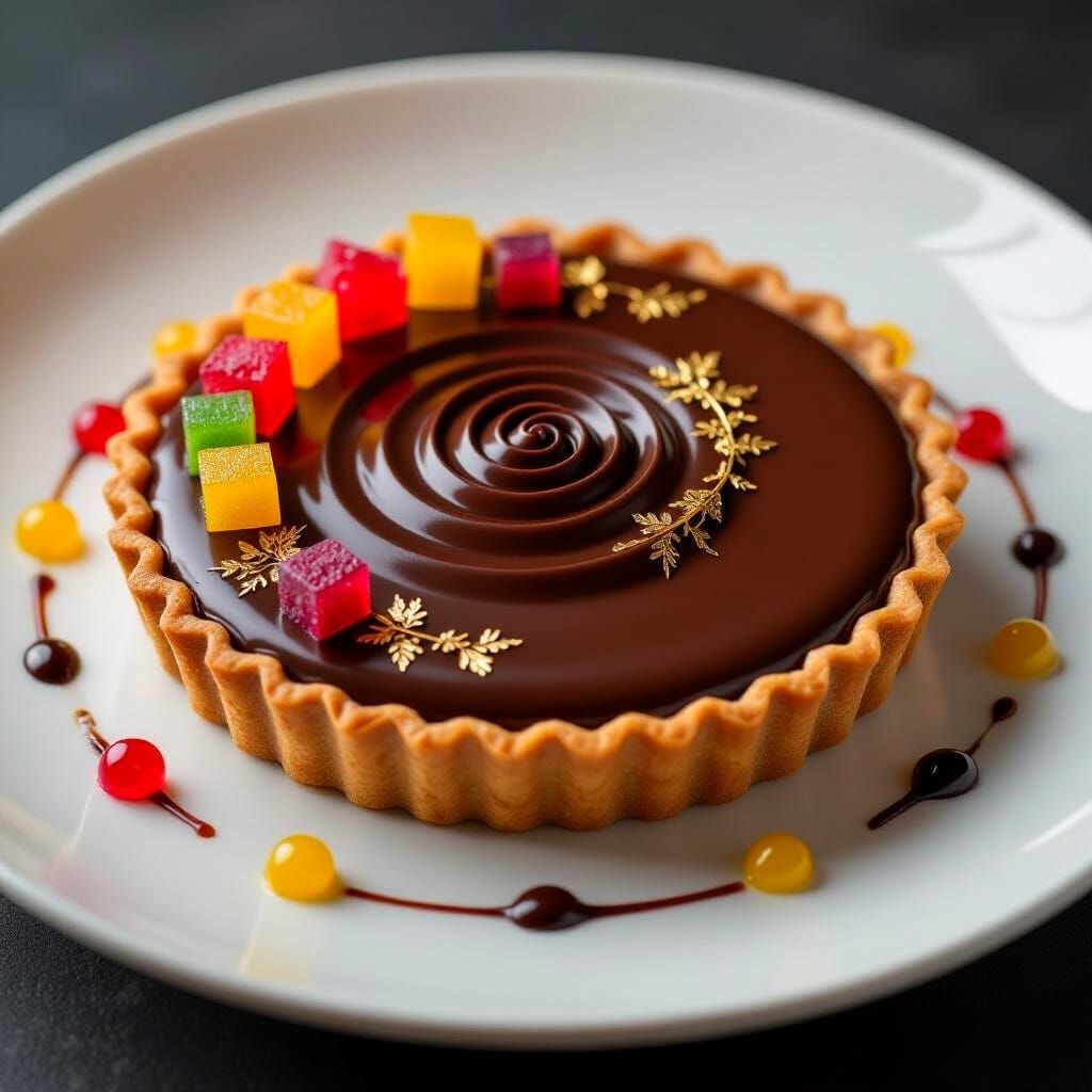 Haute Cuisine Chocolate Tart with Ganache