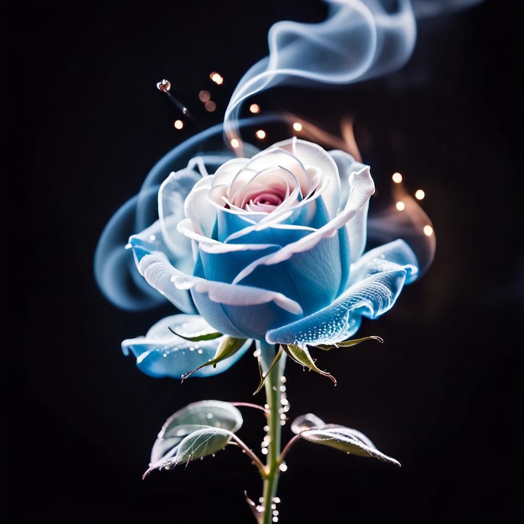 Ethereal Smoke Rose in Bloom