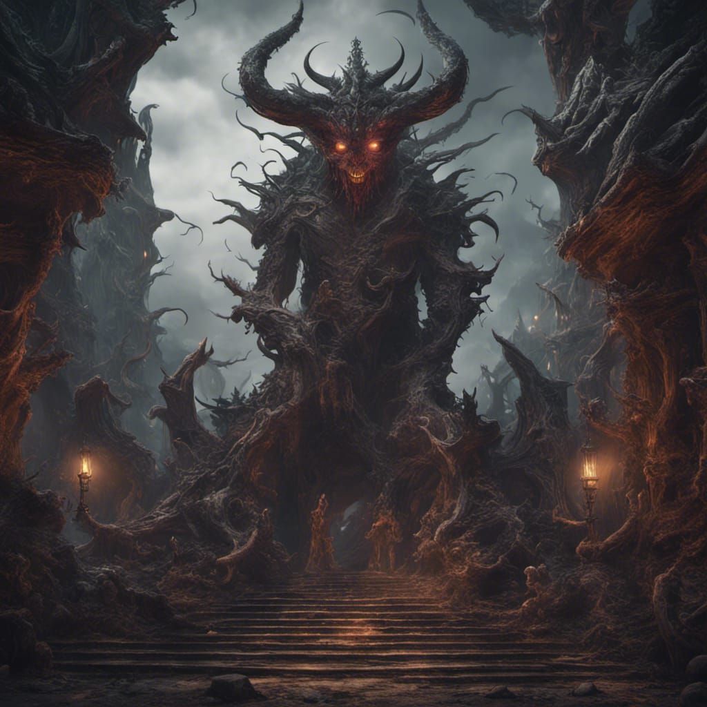 Demonic Fantasy Concept Art in Deep Color