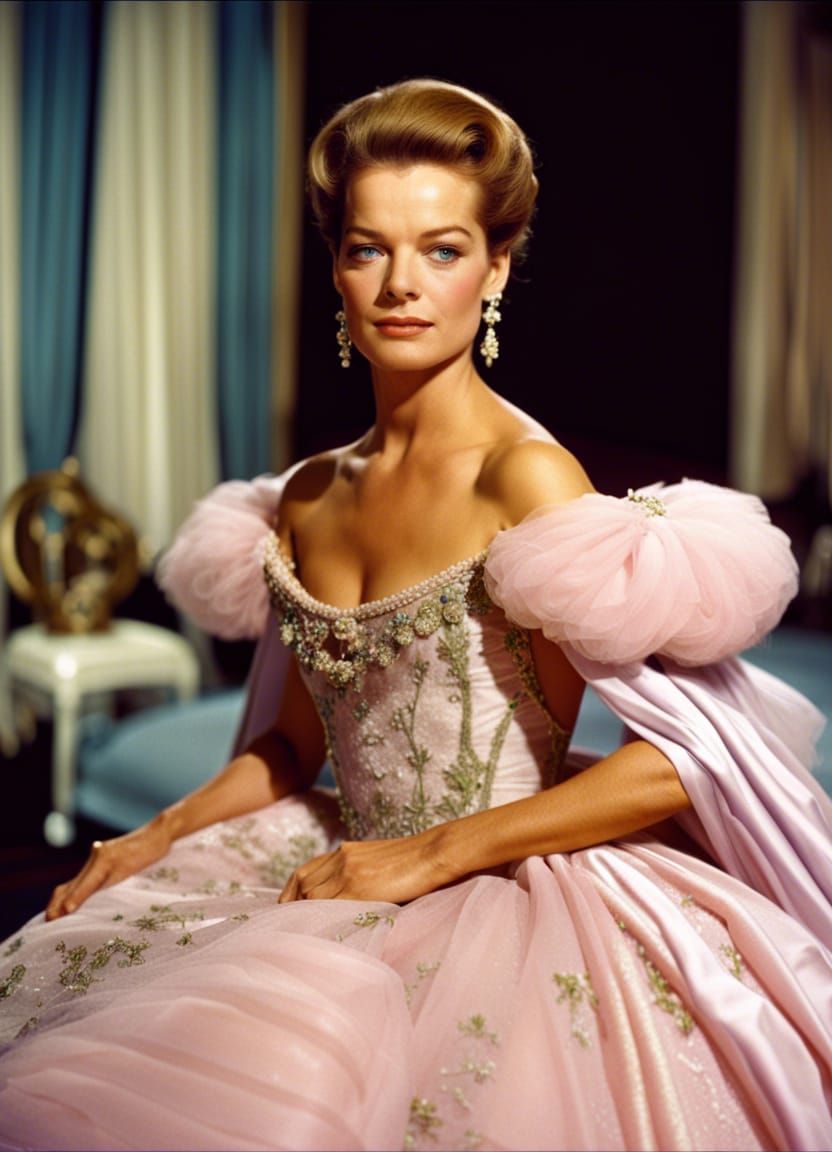 Woman in Embroidered Ball Gown