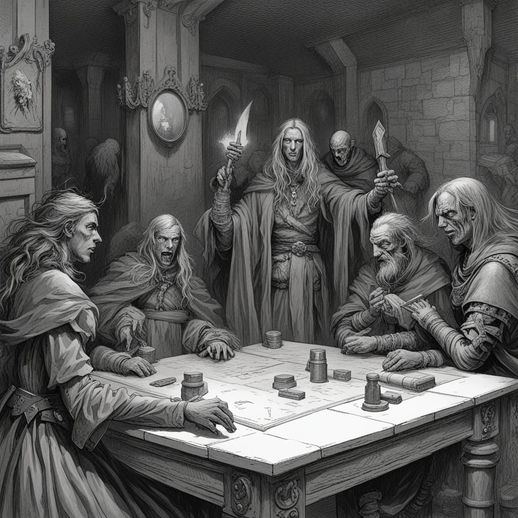 Paladin Hill Games Advertisement in Horror Style