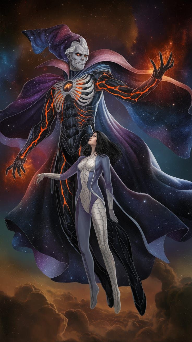 Skeletal Wizard Sorcerer Confronts Redeemed Villainess Amids...